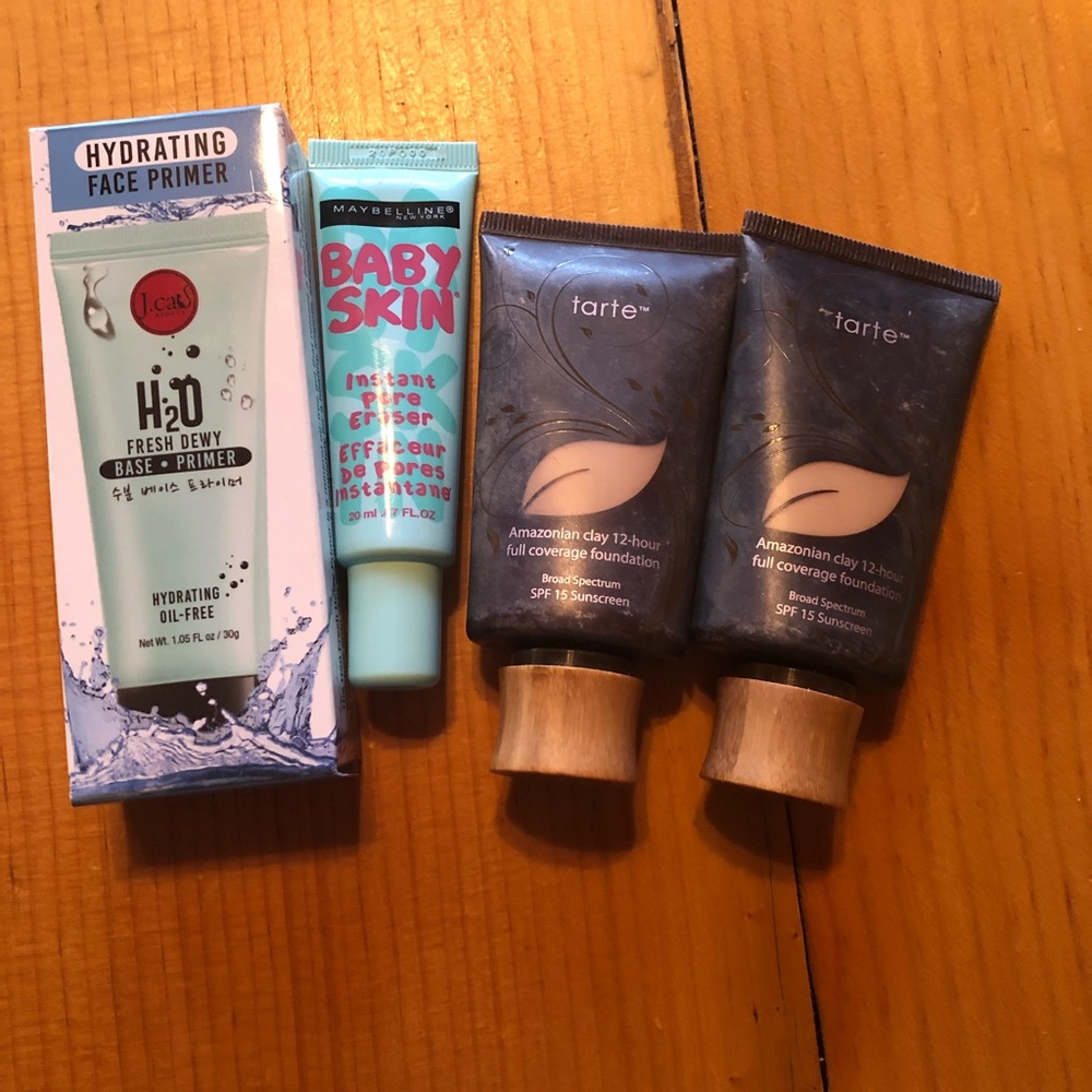 Makeup bundle 2 tarte foundation , H2O, babyskin
